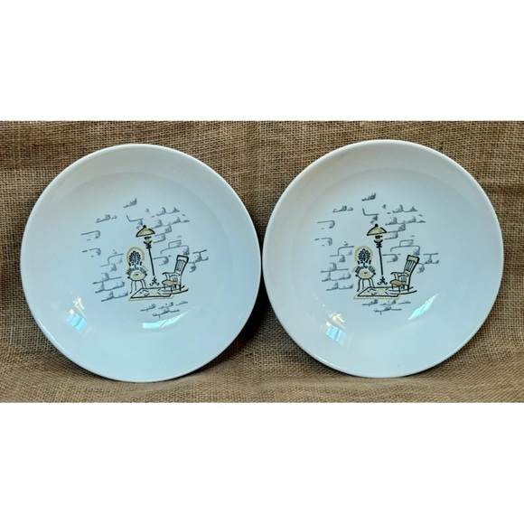Vintage Other - Vintage Marcrest Stetson Gay Nineties Soup Pasta Bowl Set 8.75 Inches MCM